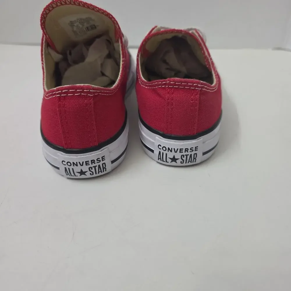 Converse All Star Kids Youth Size 1 Red Low Top All Star Canvas